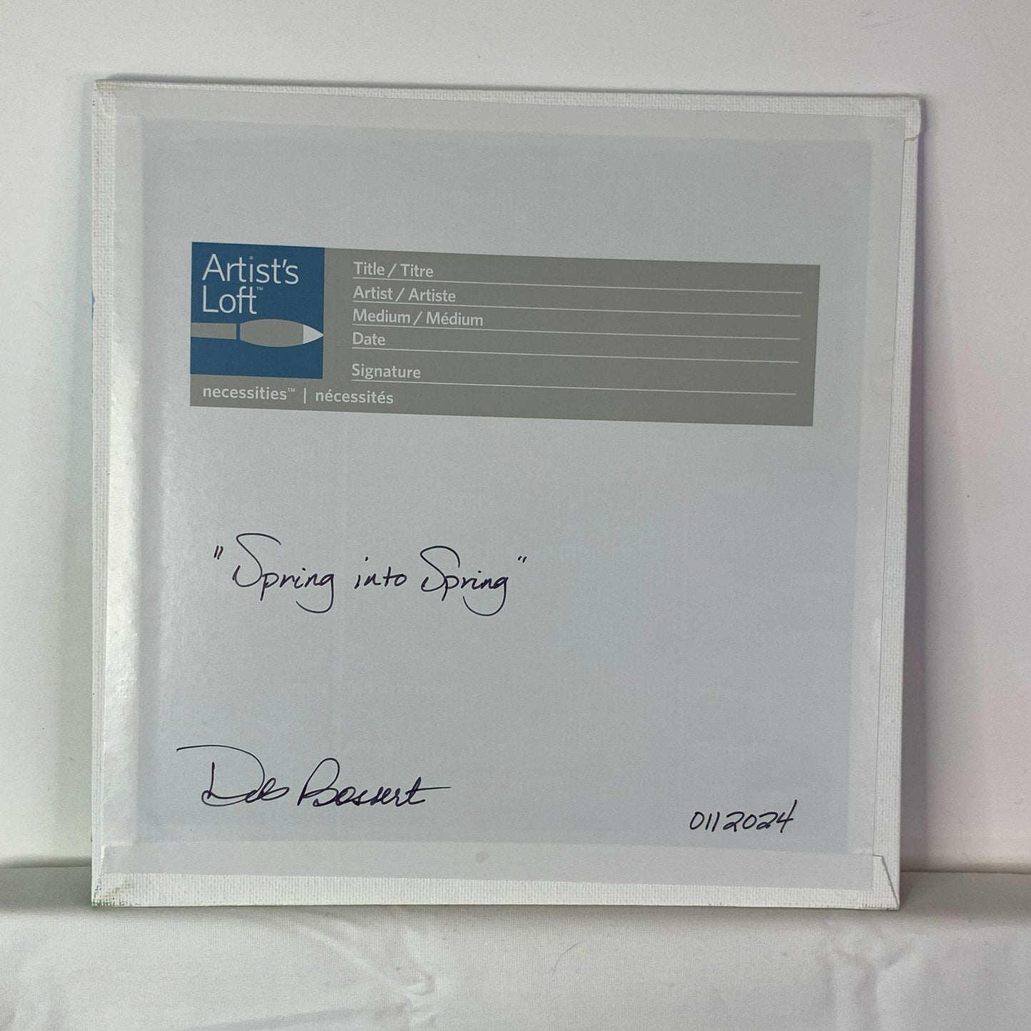 Spring into Spring, 8" x 8" Landscape Acrylic on Canvas Nature Painting