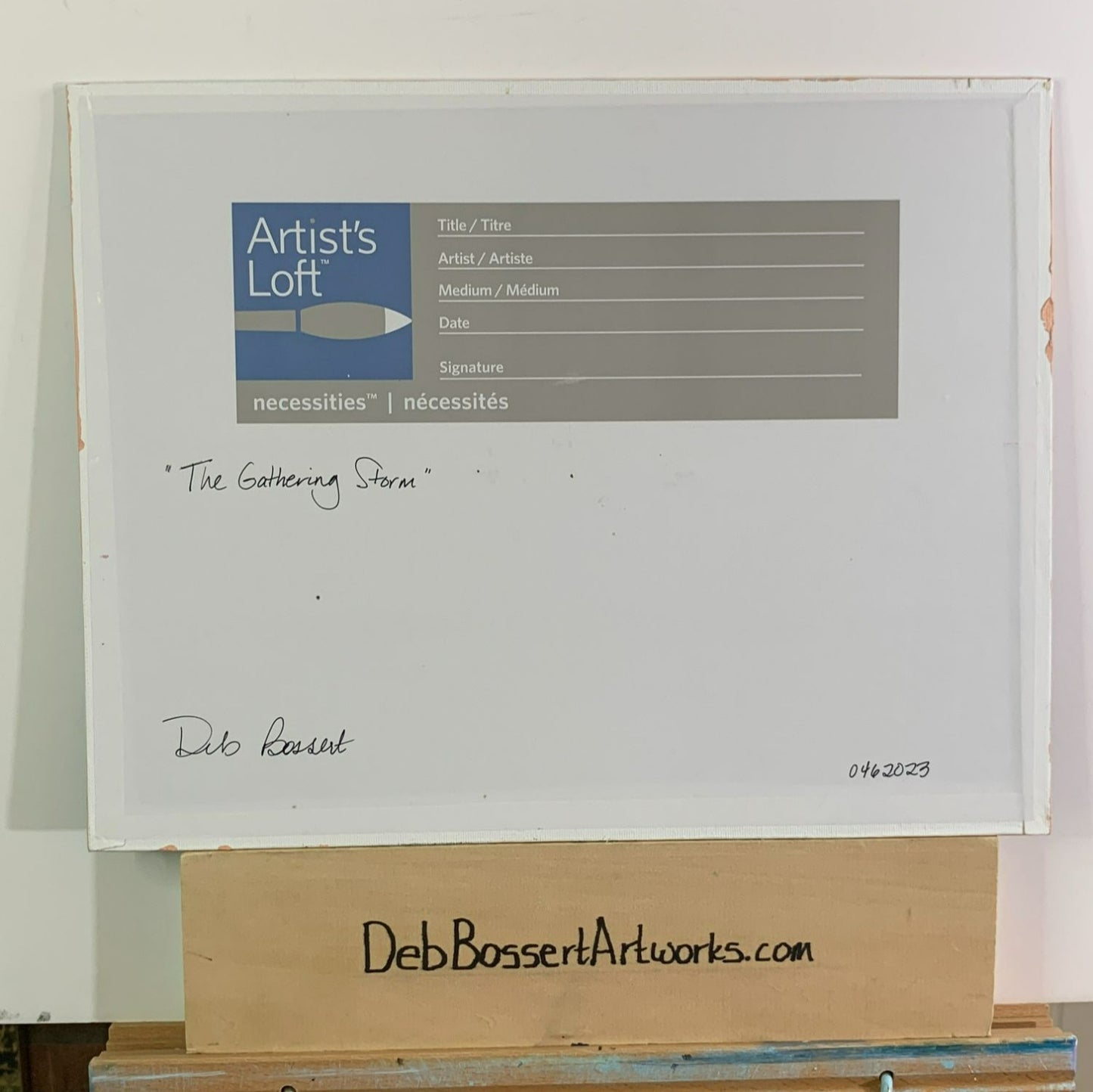 The Gathering Storm, 11 x 14 Acrylic Landscape Painting by Deb Bossert Artworks