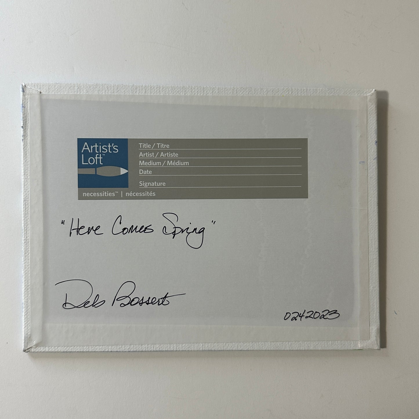 Here Comes Spring Acrylic Nature Landscape Painting by Deb Bossert Artworks