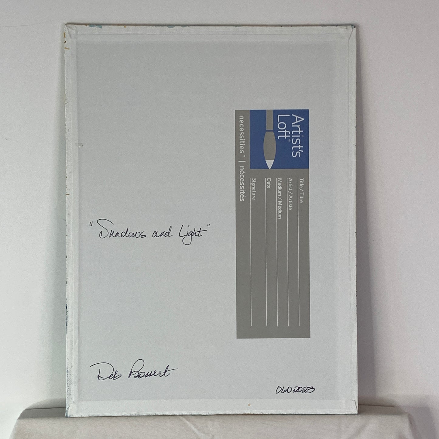 Shadows and Light Original Acrylic Painting on Canvas by Original Artist (9" x 12")