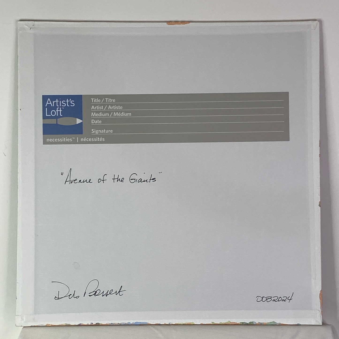 Acrylic on Canvas Painting "Avenue of the Giants "12" x 12" Nature Theme Artwork