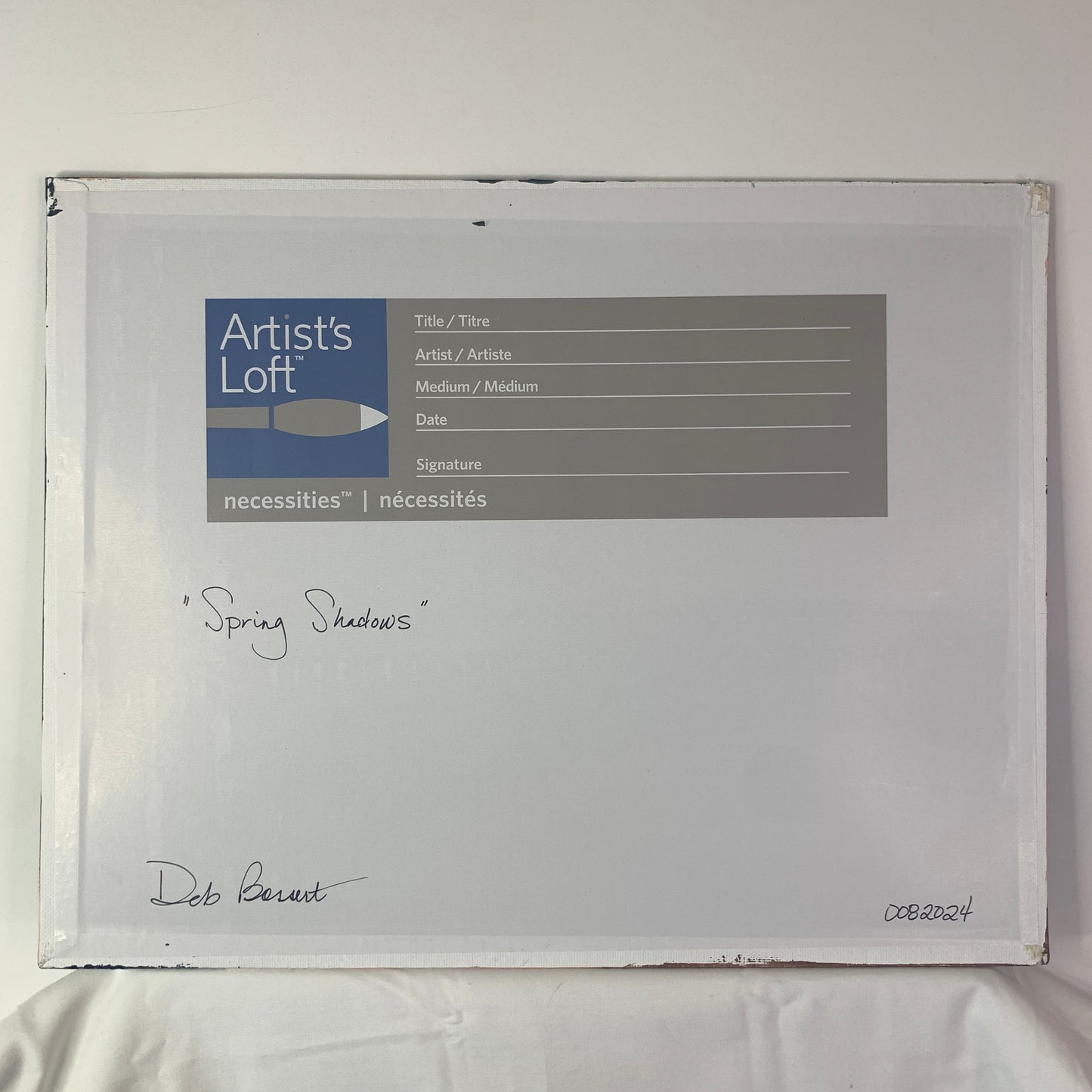 Spring Shadows, 11 x 14 Acrylic on Canvas Panel Nature Landscape Painting