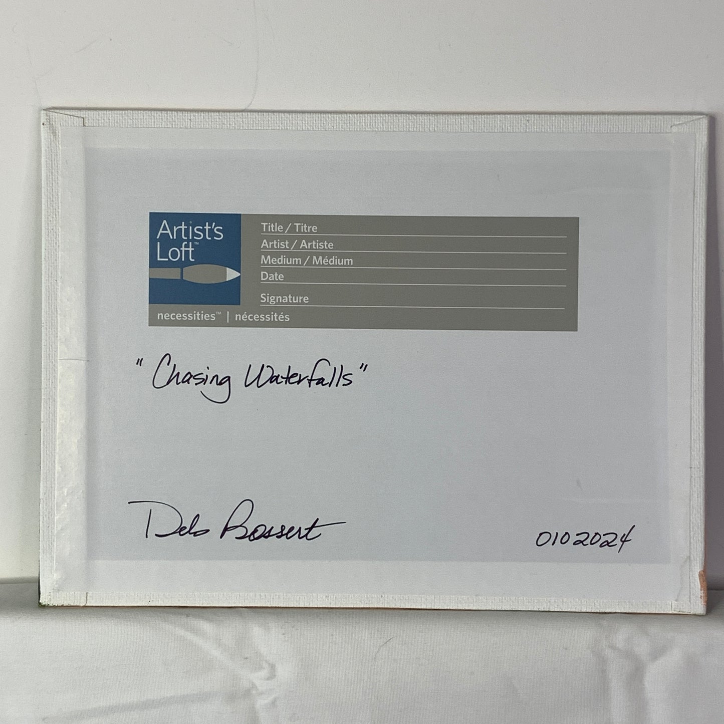 Chasing Waterfalls, 6" x 8" Landscape Acrylic on Canvas Nature Painting