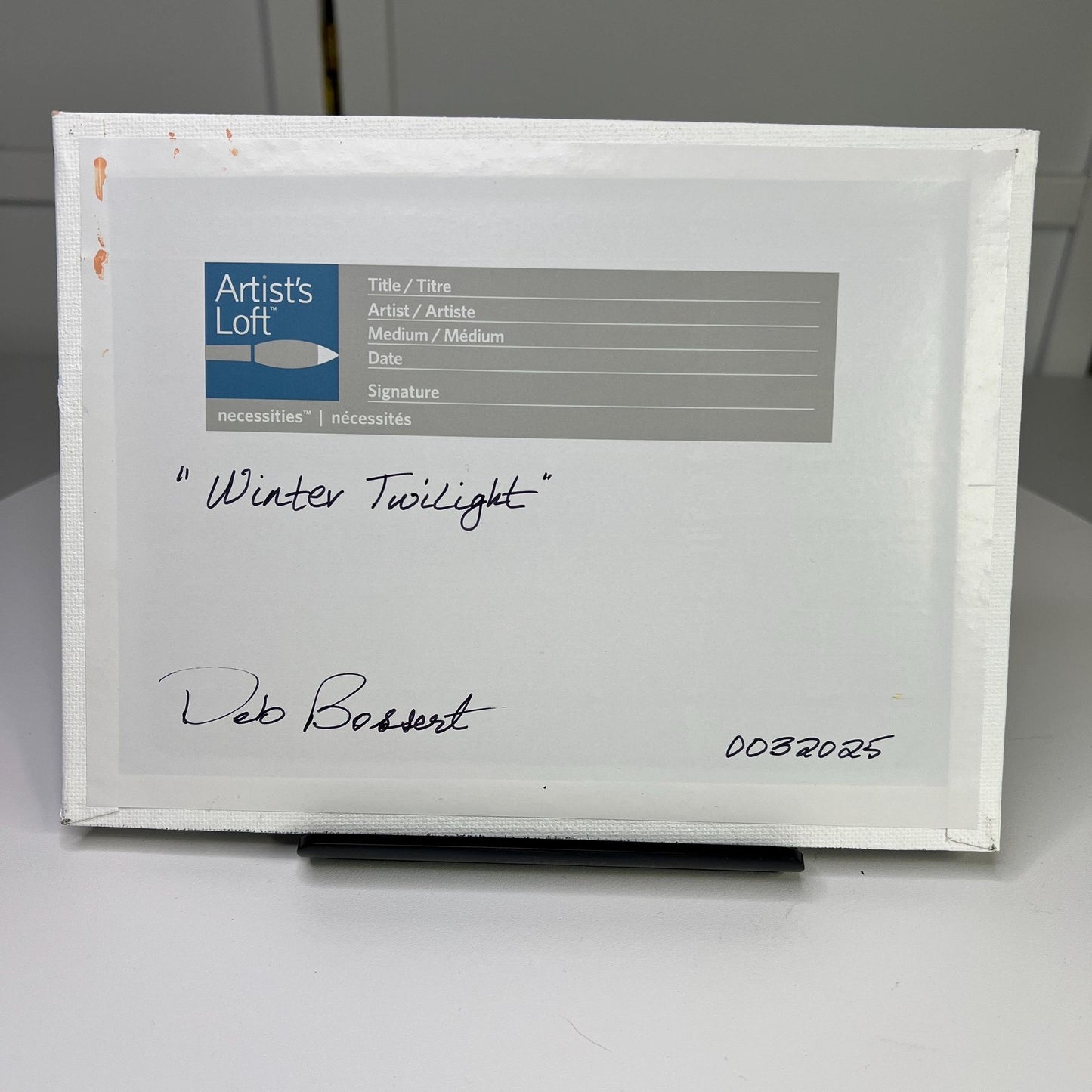 Winter Twilight - Original Landscape Acrylic Painting In Size 6" x 8"