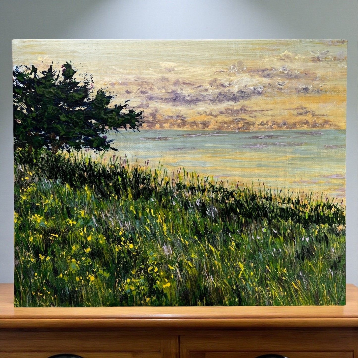 When Evening Falls Acrylic Landscape Art Painting Original 8"x10" Unframed