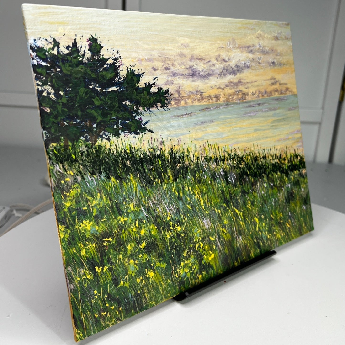 When Evening Falls Acrylic Landscape Art Painting Original 8"x10" Unframed