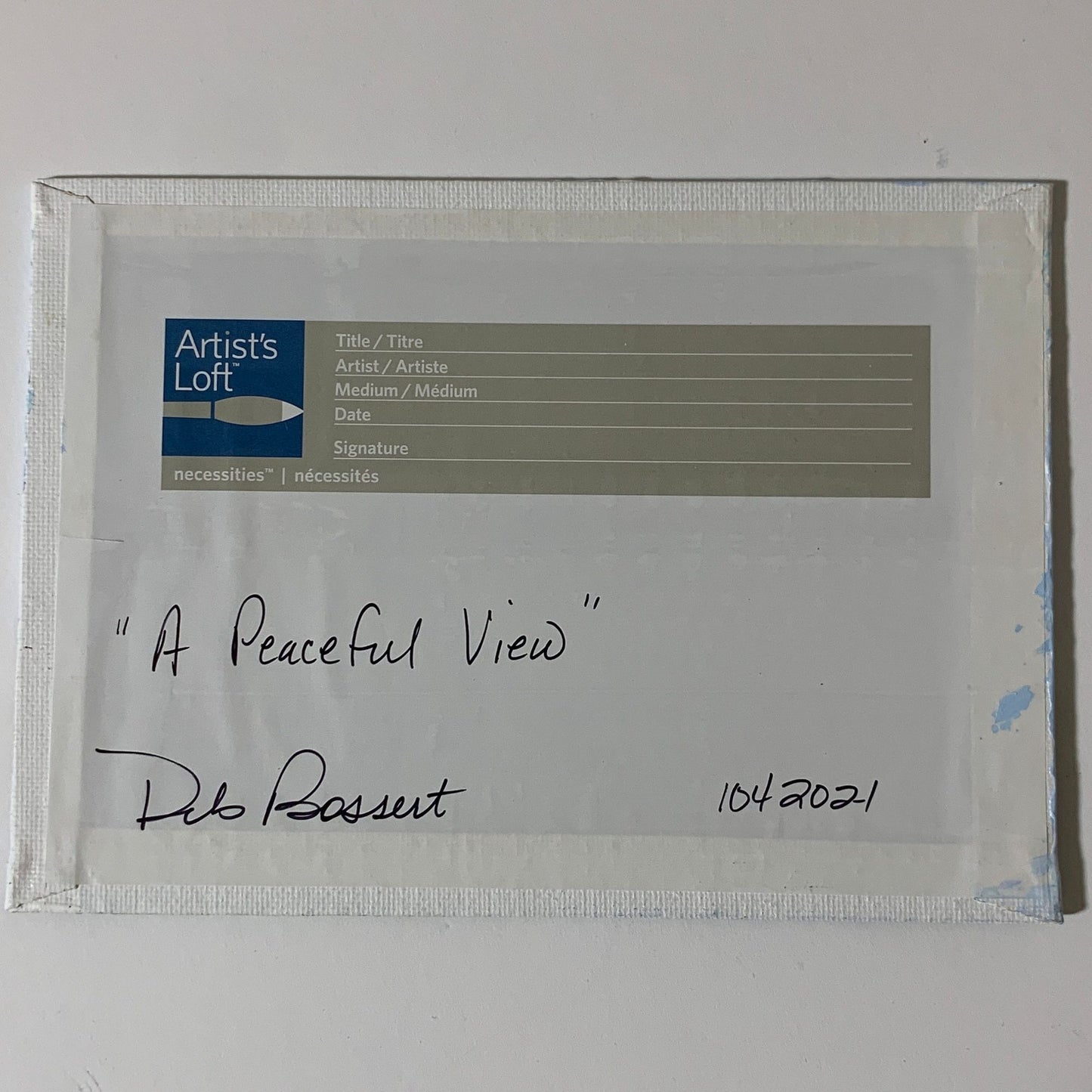 A Peaceful View By Deb Bossert Artworks "5 x 7" Original Acrylic Painting