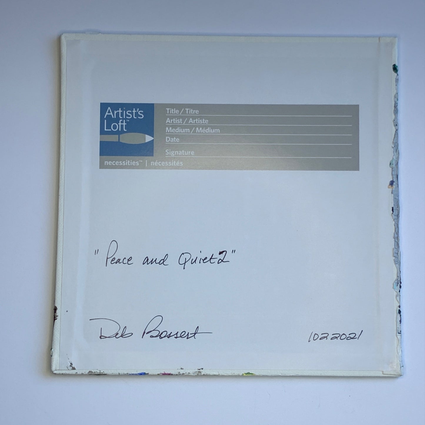 Peace and Quiet 2, Acrylic Painting, 8 x 8, Landscape, Lake Scenery, Signed Art