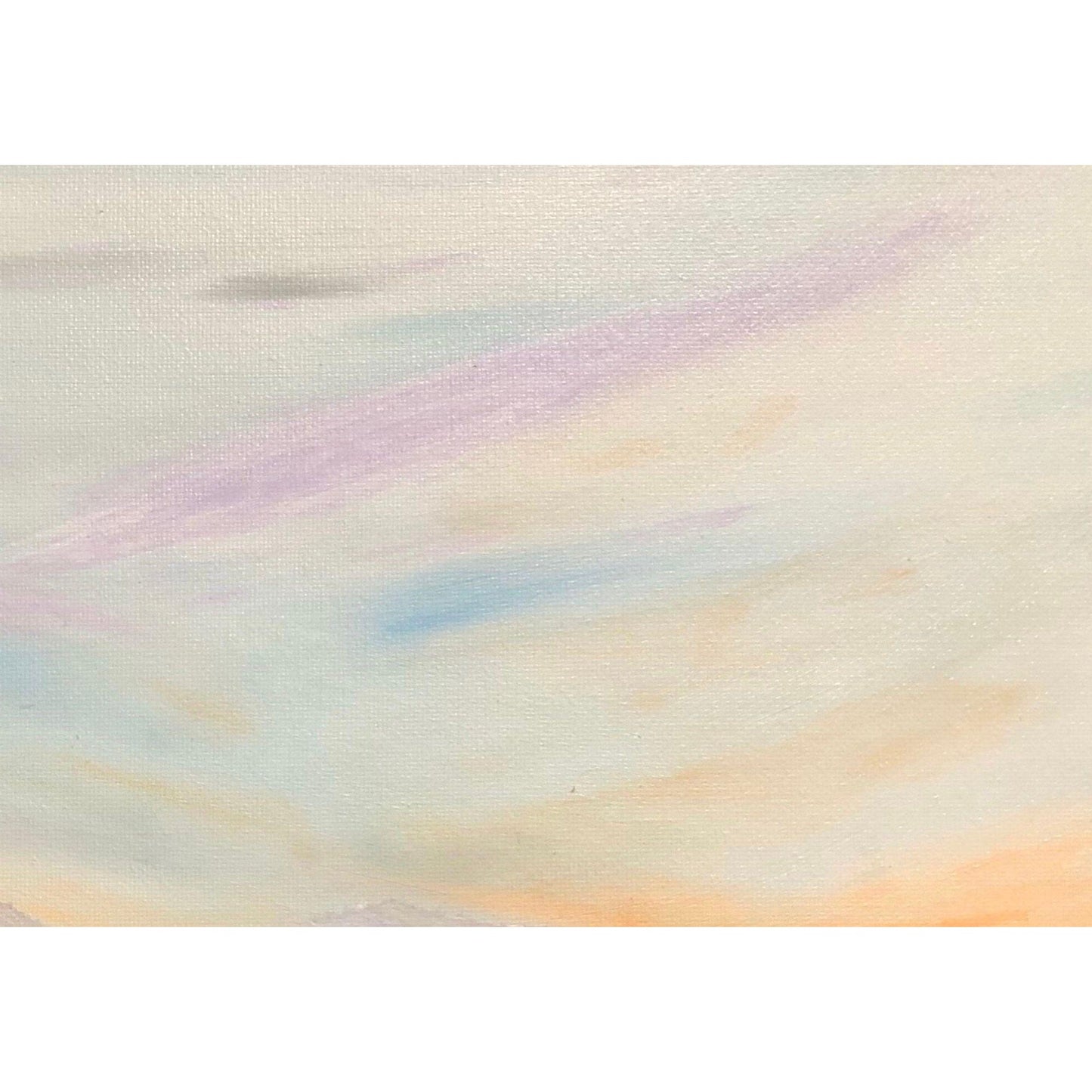 Daybreak 11 x 14 Acrylic Painting, Mountains, Lake and Hills, Signed Art, Landscape, Artisan Hand Painted Artwork