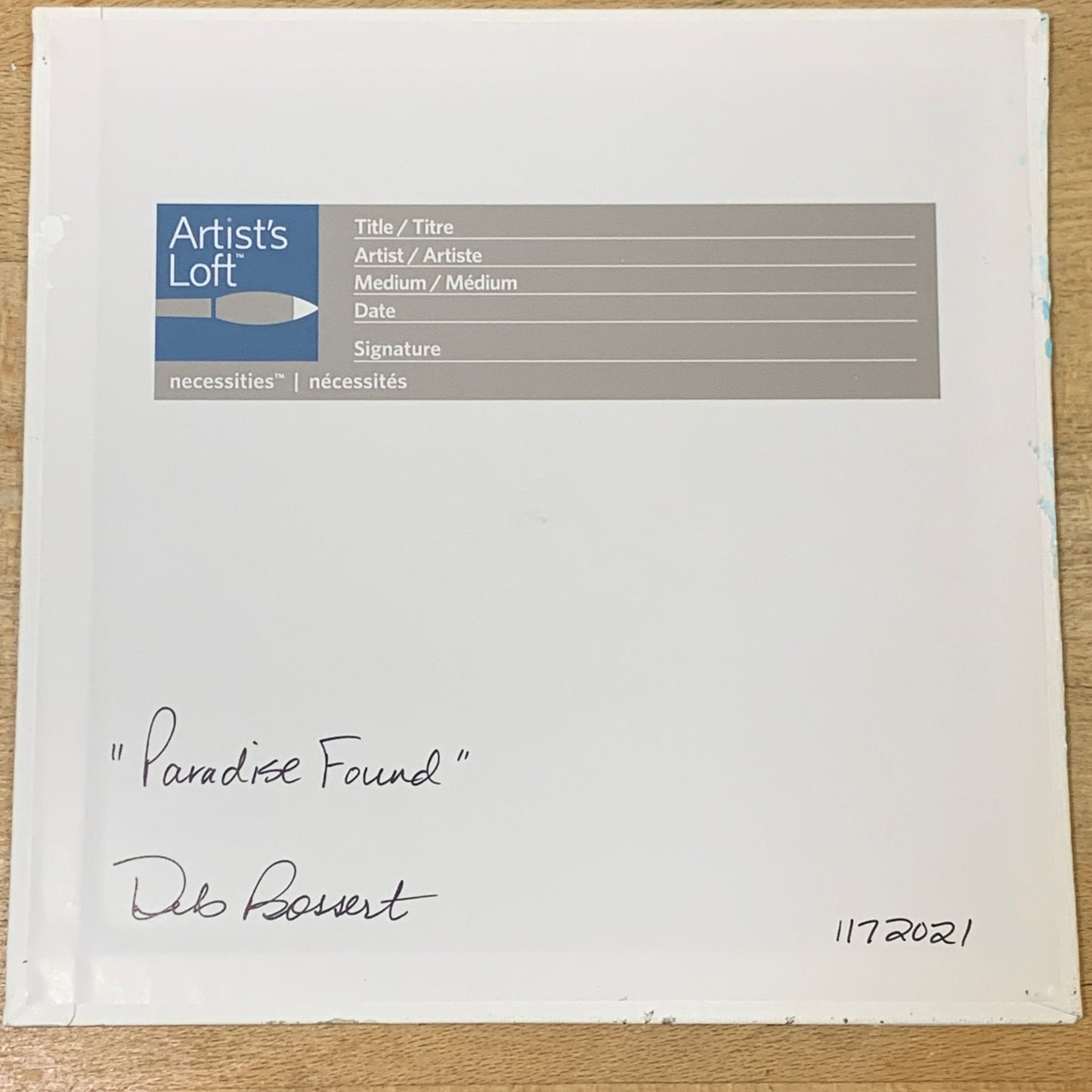 Paradise Found - Original Acrylic Painting, Beach/Tropical Scenery, 8 x 8 Signed