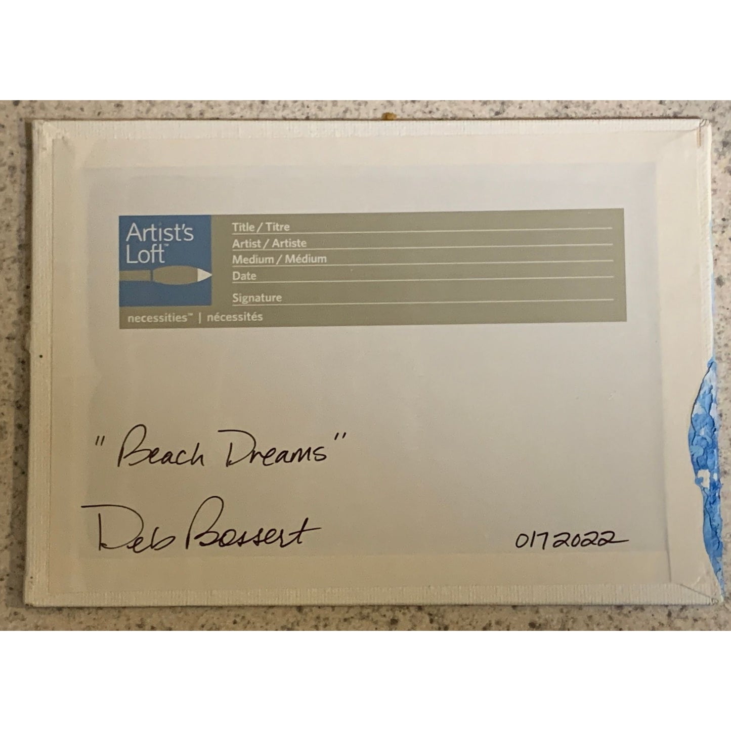 Beach Dreams 5 x 7 Acrylic Painting, Seascape, Signed Art, Unique Artwork