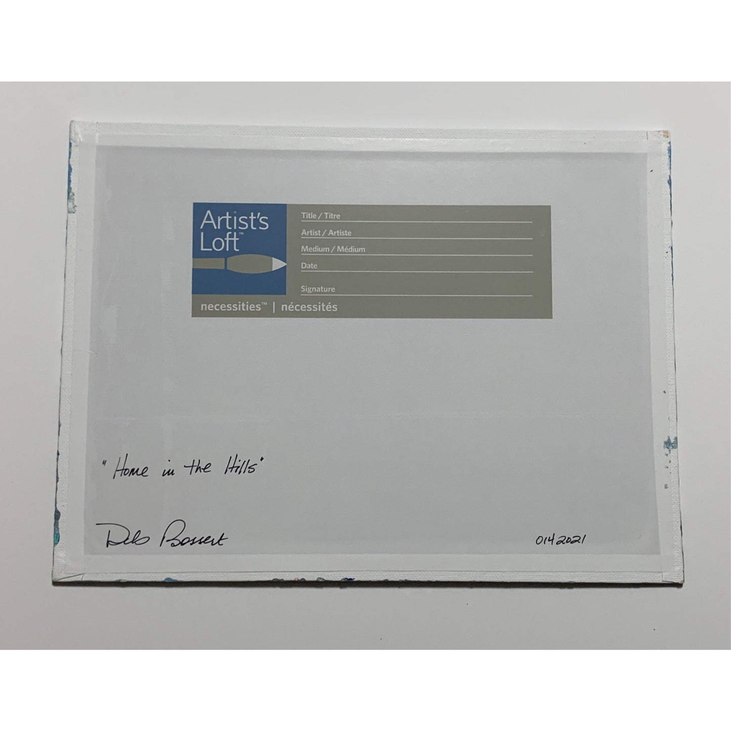 Home in the Hills Original Painting, Acrylic, Signed, 9 x 12, Unframed