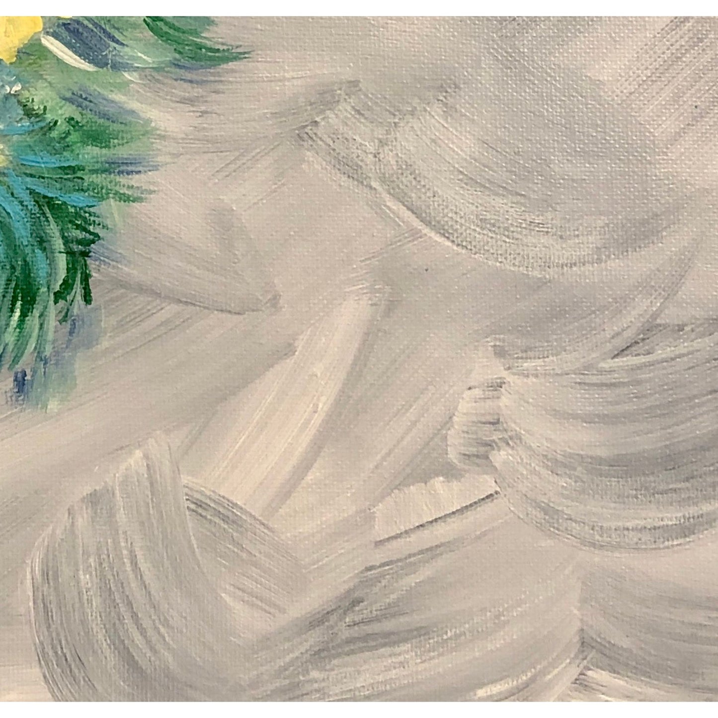 Because Hydrangeas Are Heavenly, 12 x 12 Acrylic Painting, Signed Art, Abstract