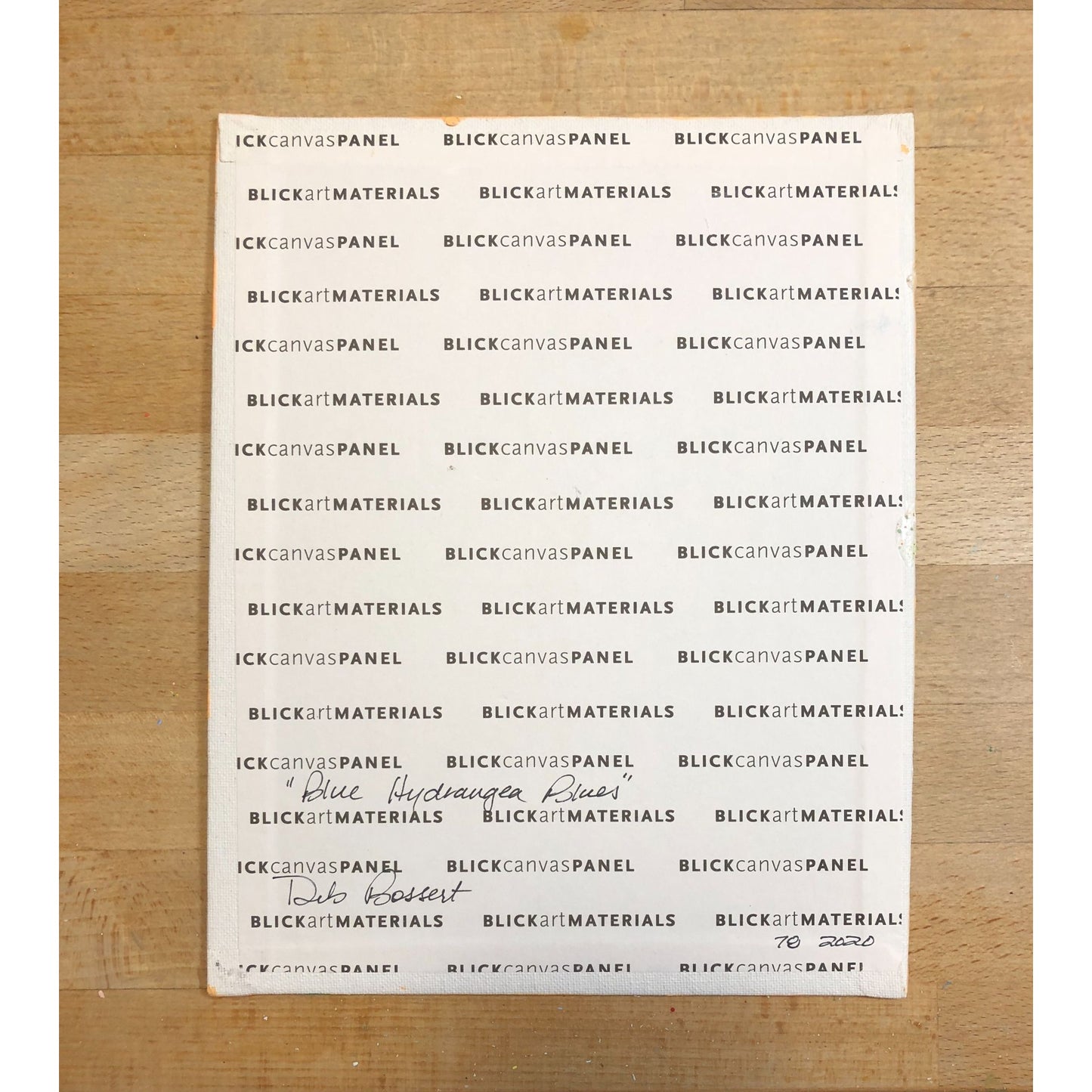 Blue Hydrangea Blues 8 x 10 Acrylic Painting, Artist Signed, Framed