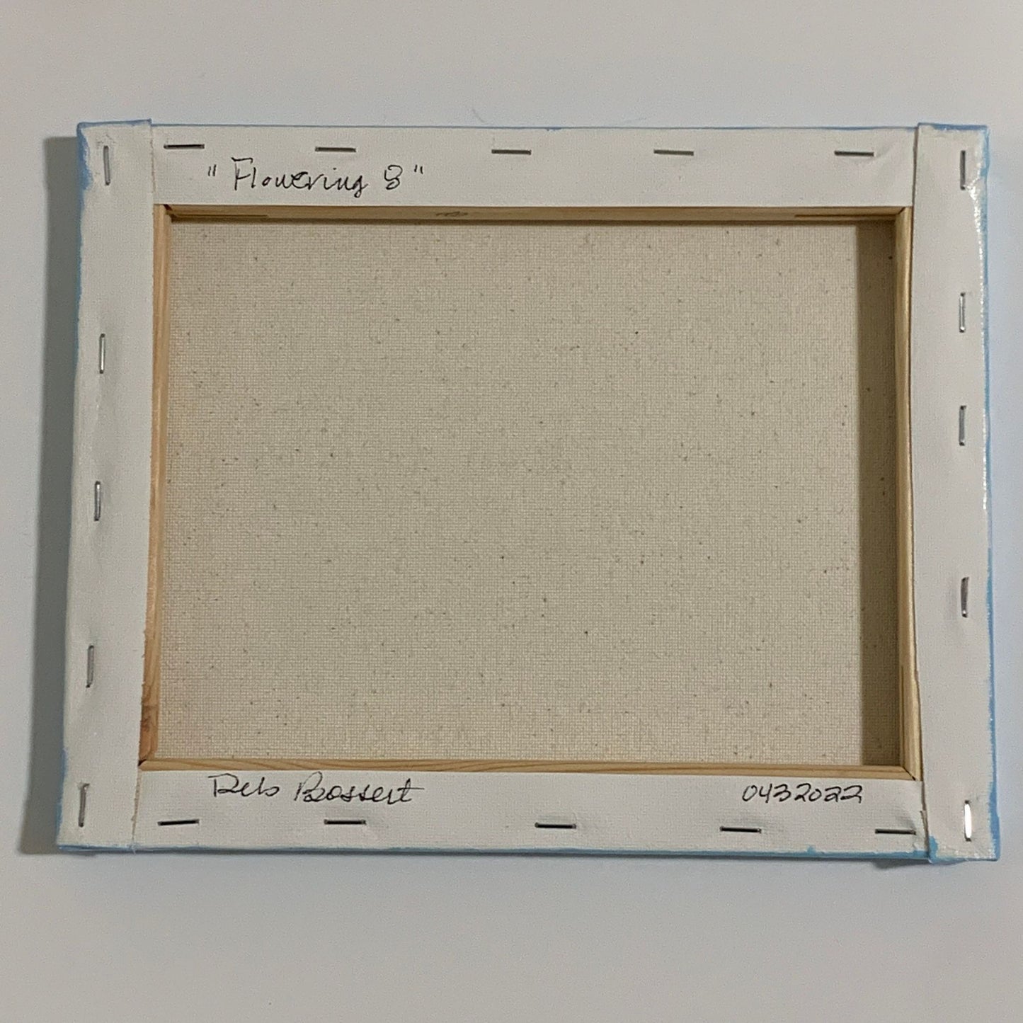 Flowering 8 Landscape Contemporary Floral Original Acrylic Painting, 8 x 10"