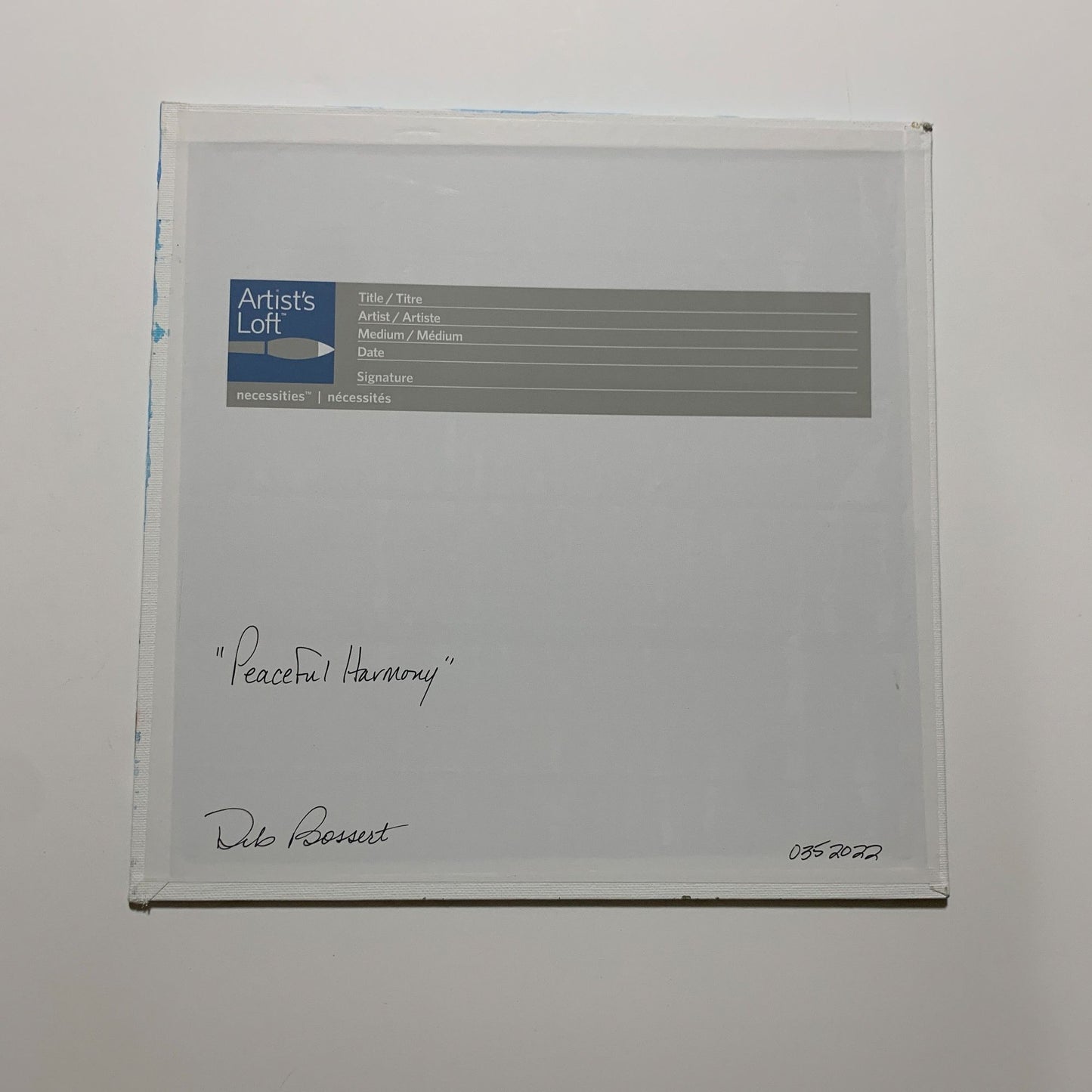 Peaceful Harmony Contemporary Landscape Acrylic Painting, 12 x 12, Signed Art