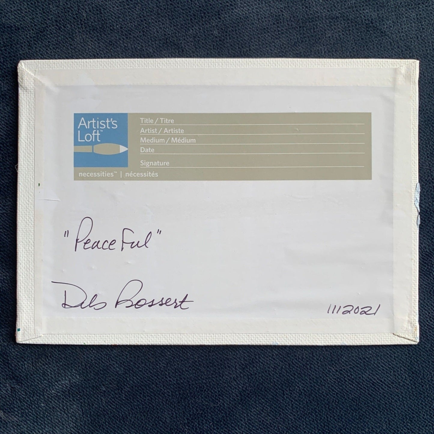 Peaceful, Original Acrylic Painting, 5 x 7, Lake, Trees, and Flowers, Artist Signed