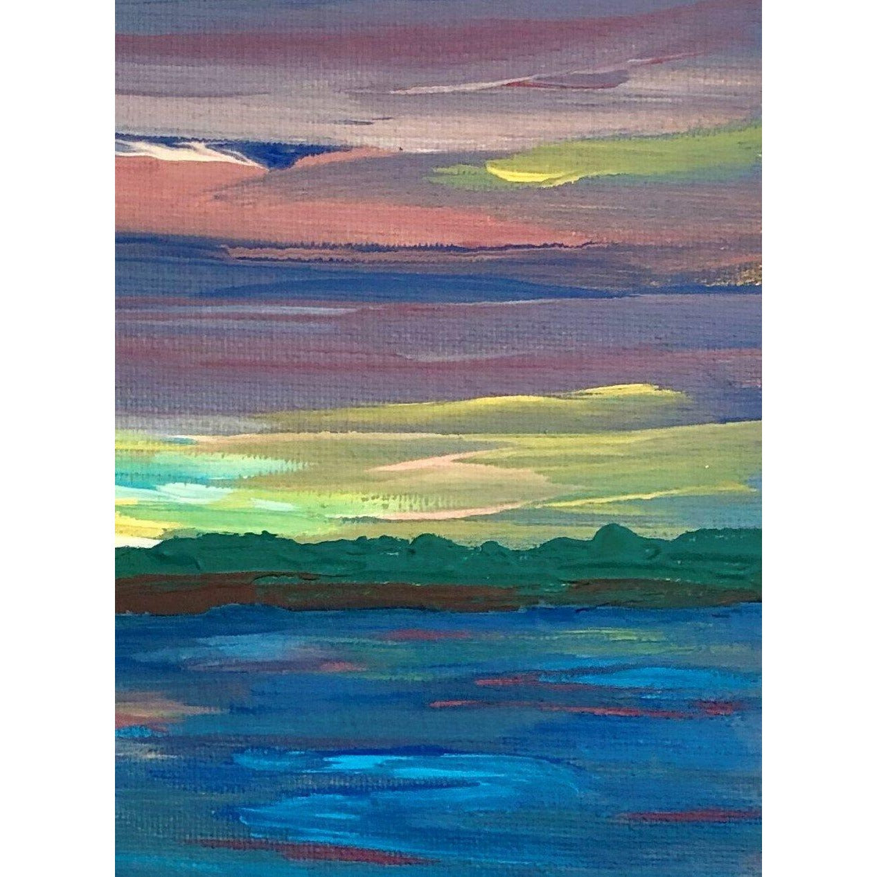 Lake Peace 5 x 7 Acrylic Painting