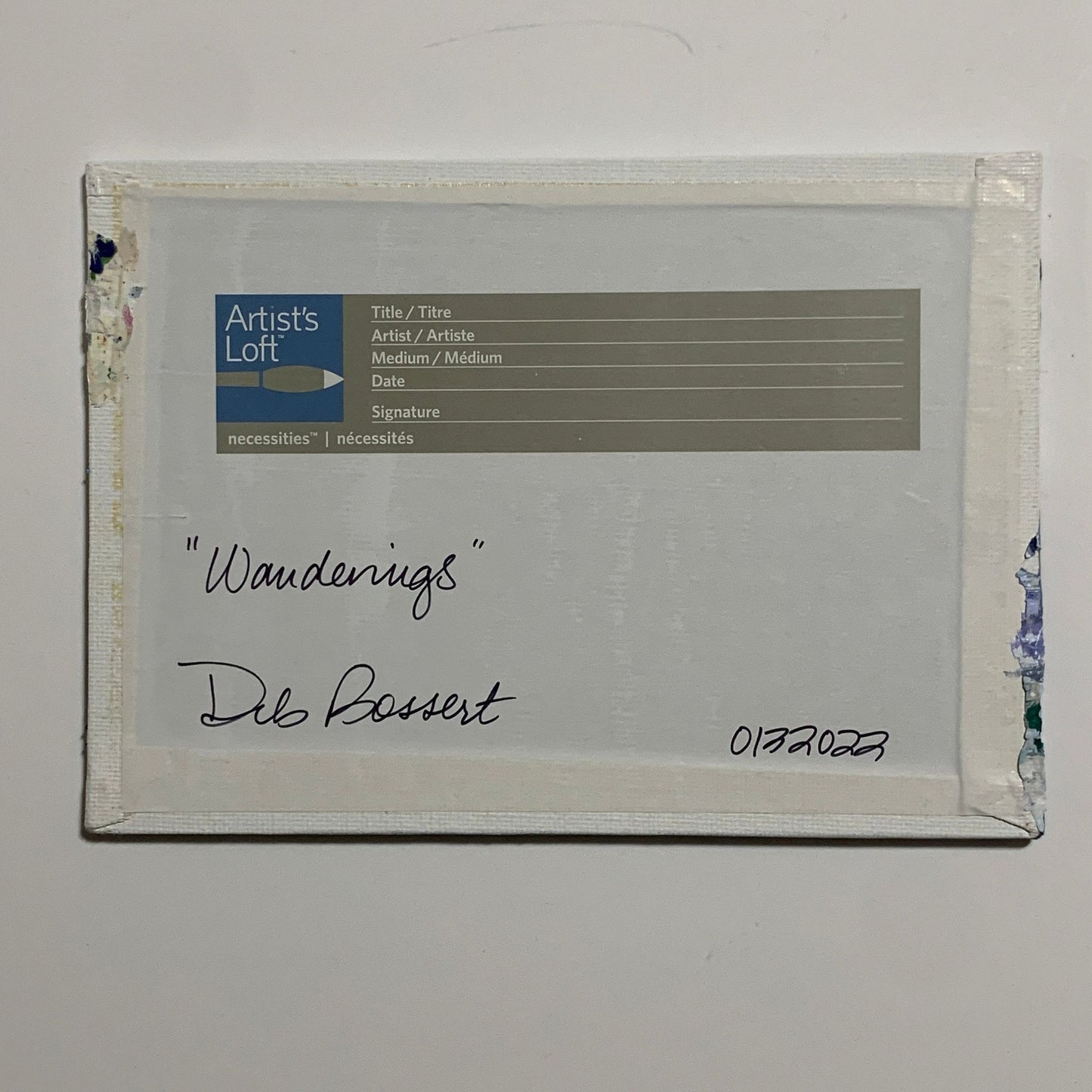 Wanderings Contemporary Original Acrylic Painting, Landscape, 5" x 7" Signed Art