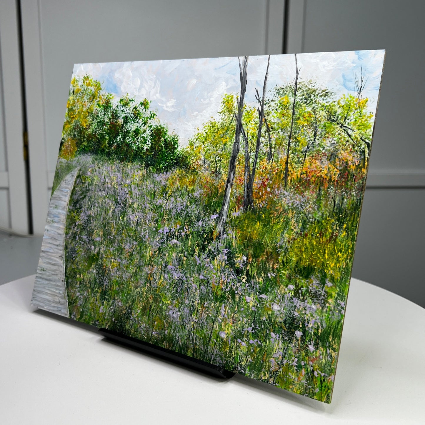 Original Acrylic Painting "Walking Into Nature" 8 x 10" Unframed Artwork