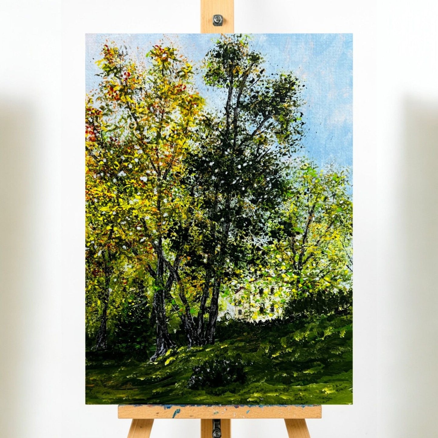 Morning Glory Acrylic Painting Original Art On Canvas 6x8 Inches