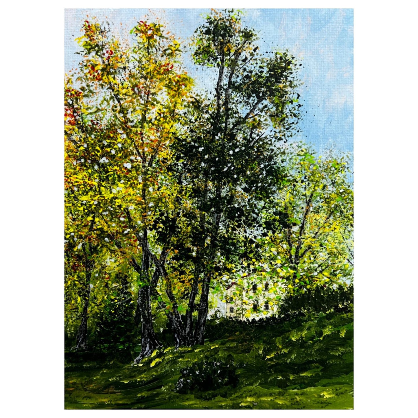 Morning Glory Acrylic Painting Original Art On Canvas 6x8 Inches