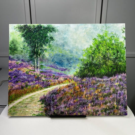 Winding Way Original Acrylic Nature Scene Painting 11" x 14" Unframed