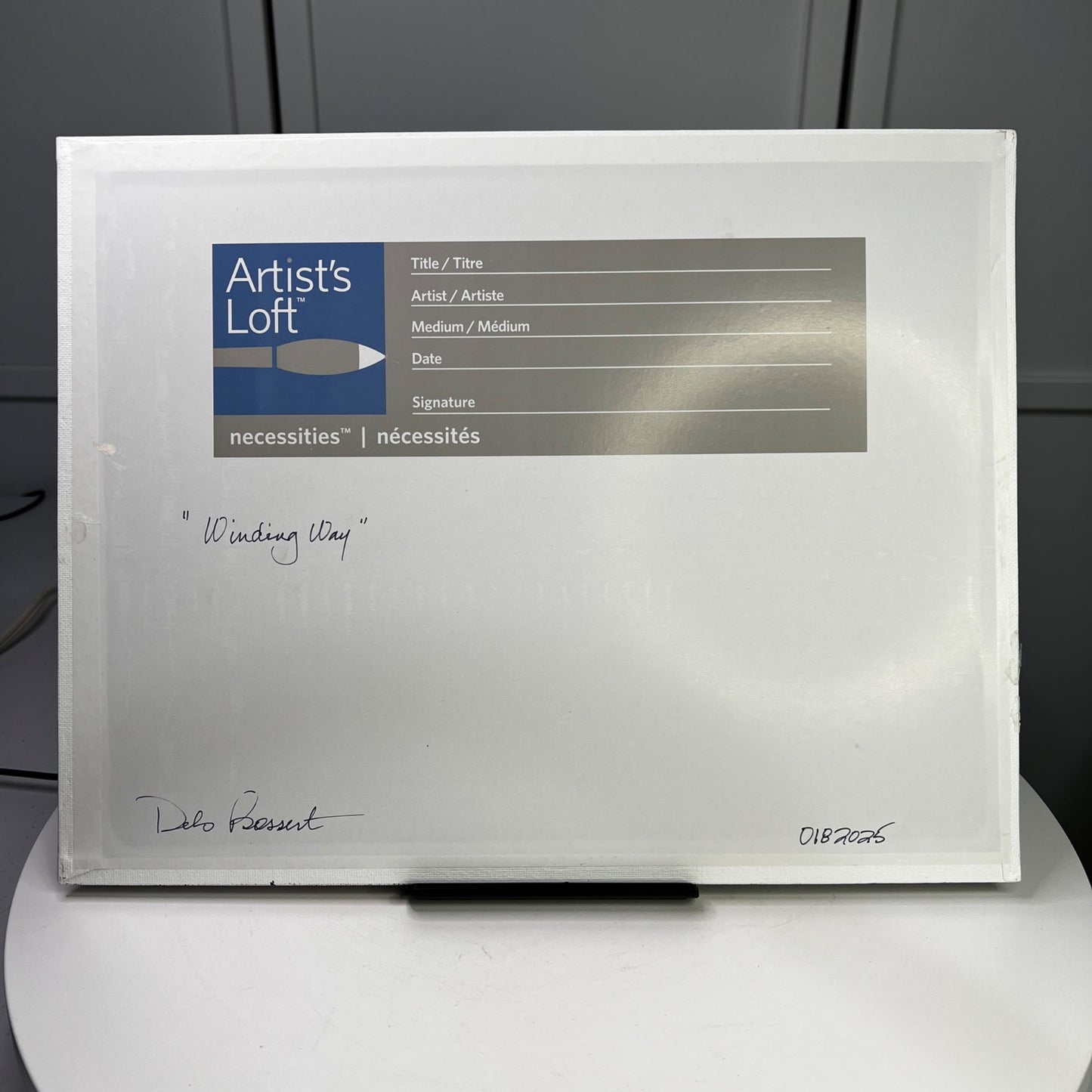 Winding Way Original Acrylic Nature Scene Painting 11" x 14" Unframed