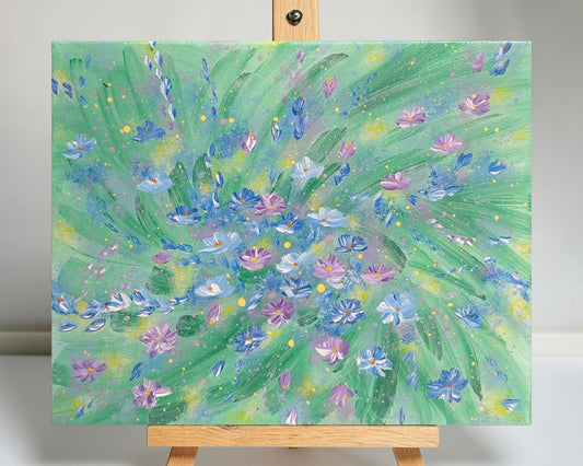 Flowering 5 "8 x 10" Original Acrylic Painting