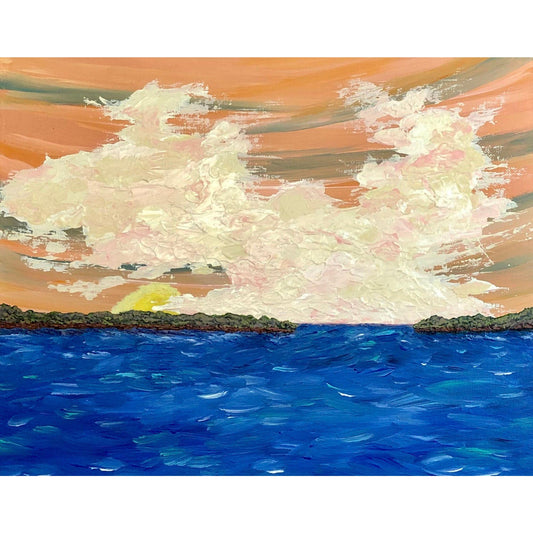 Sailor's Delight, Original Painting, Acrylic, Signed, 11 x 14, Unique Art